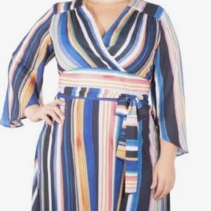NY Collection striped dress 1x